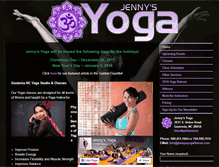 Tablet Screenshot of jennysyogafitness.com